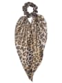 thumb Vintage satin Leopard print triangle scarf Hair Barrette/Multi-Color Optional 0