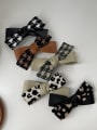 thumb Vintage Artificial Leather cross houndstooth  Hair Barrette/Multi-Color Optional 2