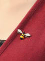 thumb Alloy Rhinestone Enamel   Animal Cute Bee Brooch 1