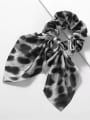 thumb Vintage Fabric Leopard Print Scarf Swallowtail Scarf Hair Barrette/Multi-Color Optional 3