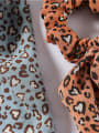 thumb Vintage chiffon Heart-shaped leopard print long streamer Hair Barrette/Multi-Color Optional 3