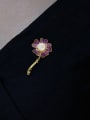 thumb Alloy Enamel Flower Vintage Brooch 1