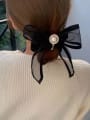 thumb Vintage Yarn Bow Knot Pearl  Hair Barrette 1