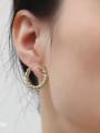 thumb Copper Alloy Gold Geometric Minimalist Hoop Trend Korean Fashion Earring 1