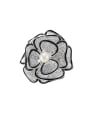 thumb Brass Cubic Zirconia Flower Luxury Brooch 3