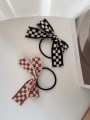 thumb Trend knitting checkerboard bow Hair Barrette/Multi-Color Optional 2