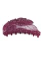 thumb Acrylic Minimalist Leaf Alloy Rhinestone Jaw Hair Claw 1