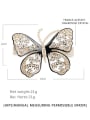 thumb Cellulose Acetate Minimalist Butterfly Rhinestone Hair Barrette 1