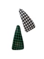 thumb Vintage Black and white checkerboard sponge triangle Hair Barrette/Multi-Color Optional 0