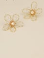 thumb Copper Alloy Flower Dainty Trend Korean Fashion Earring 1