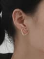 thumb Copper Alloy Heart Trend Korean Fashion Earring 1