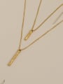thumb Copper Alloy Geometric Multi Strand Trend Korean Fashion Necklace 3