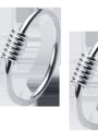 thumb 925 Sterling Silver Geometric Minimalist Hoop Earring 4