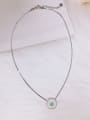 thumb Stainless steel Shell Round Dainty Link Necklace 0