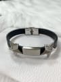 thumb Stainless steel Leather Star Trend Bracelet 0