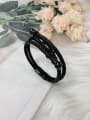 thumb Stainless steel Leather Irregular Trend Bracelet 1