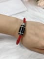 thumb Stainless steel Leather Oval Trend Bracelet 3