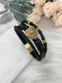 thumb Stainless steel Leather Lion Trend Bracelet 0
