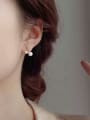 thumb Zinc Alloy Imitation Pearl Irregular Minimalist Stud Earring 1