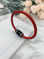 thumb Stainless steel Leather Oval Trend Bracelet 0