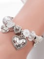 thumb Copper Alloy Crystal Enamel Heart Vintage Charm Bracelet 2