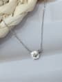 thumb 925 Sterling Silver Geometric Dainty Initials Necklace 0