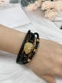 thumb Stainless steel Leather Lion Trend Bracelet 3