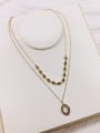 thumb Stainless steel Water Drop Trend Multi Strand Necklace 1