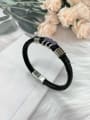 thumb Stainless steel Leather Irregular Trend Bracelet 0