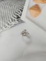 thumb Brass Shell Clover Dainty Ring 1