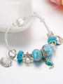 thumb Copper Alloy Rhinestone Glass beads Dolphin Trend Charm Bracelet 0