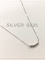 thumb 925 Sterling Silver Irregular Dainty Necklace 0