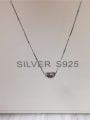 thumb 925 Sterling Silver Irregular Dainty Locket Necklace 1