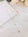 thumb 925 Sterling Silver Water Drop Minimalist Link Necklace 0