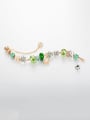 thumb Copper Alloy Rhinestone Green Glass beads Turtle Luxury Charm Bracelet 1