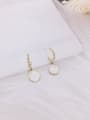 thumb Stainless steel Shell Round Minimalist Drop Earring 0
