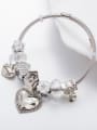 thumb Copper Alloy Crystal Enamel Heart Vintage Charm Bracelet 0