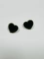 thumb Zinc Alloy Rhinestone Enamel Heart Trend Stud Earring 1