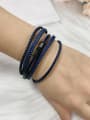 thumb Stainless steel Artificial Leather Irregular Trend Bracelet 4