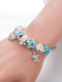 thumb Copper Alloy Glass Stone Enamel Heart Vintage Charm Bracelet 2