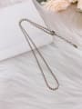 thumb 925 Sterling Silver Irregular Dainty Link Necklace 1