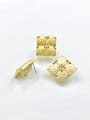 thumb Zinc Alloy Statement Square Ring And Earring Set 0