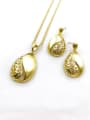 thumb Classic Water Drop Zinc Alloy Earring and Necklace Set 0