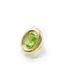 thumb Zinc Alloy Glass Stone Green Oval Minimalist Band Ring 0