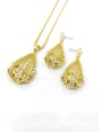 thumb Trend Butterfly Zinc Alloy Earring and Necklace Set 0