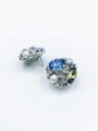 thumb Zinc Alloy Glass Stone Multi Color Irregular Luxury Clip Earring 2