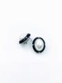 thumb Zinc Alloy Imitation Pearl White Enamel Oval Classic Clip Earring 1