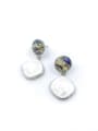 thumb Zinc Alloy Shell Multi Color Round Minimalist Drop Earring 1
