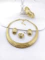 thumb Trend Zinc Alloy Ring Earring Bangle And Necklace Set 0