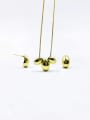 thumb Zinc Alloy Minimalist Water Drop Earring and Necklace Set 0